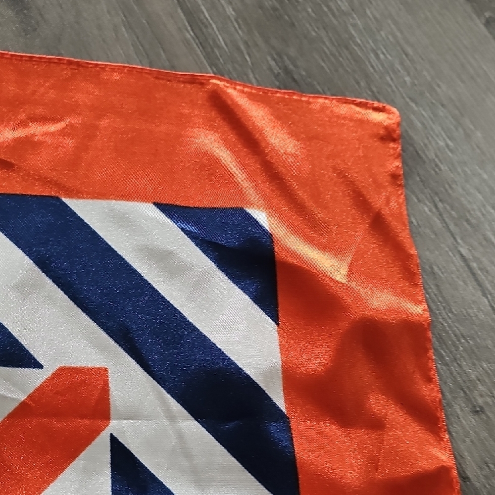 Nautica Orange and Blue Chevron Scarf - Picture 5 of 9